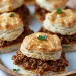 Juicy Beef Sloppy Joes Biscuits