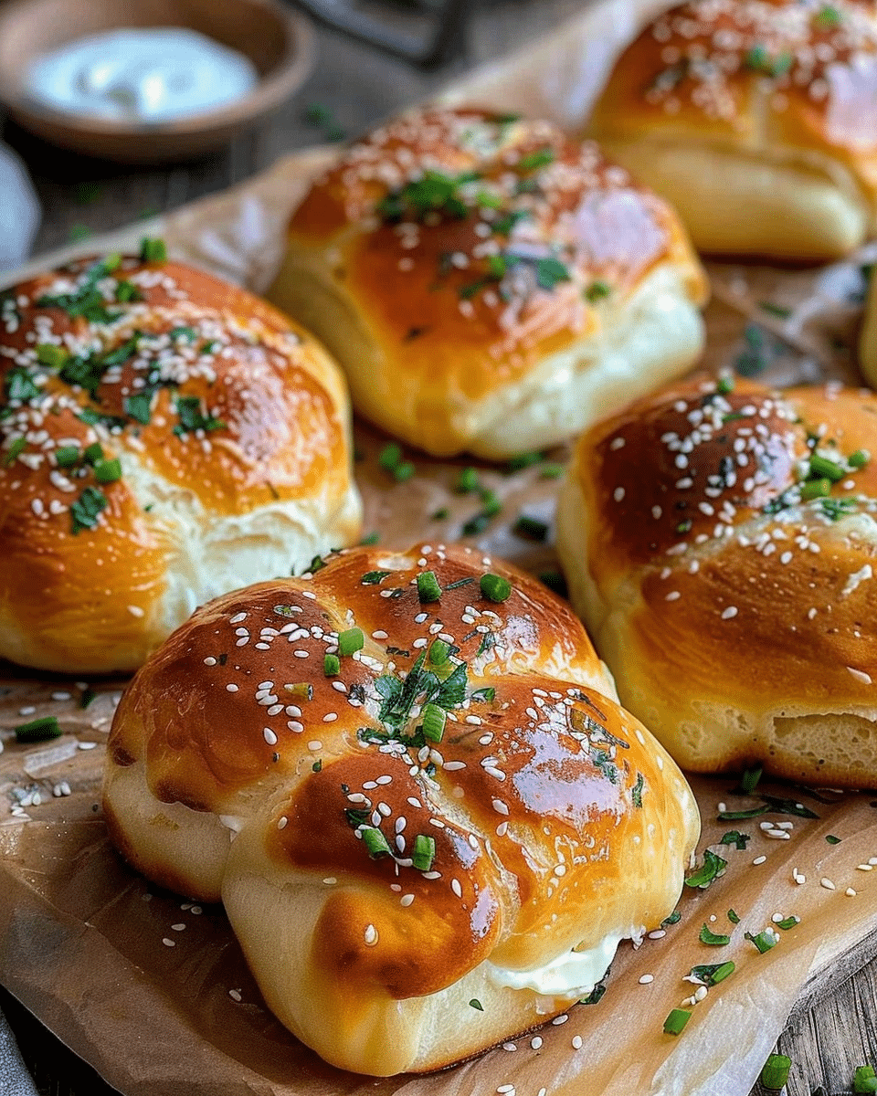 Korean Cream Cheese Garlic Buns