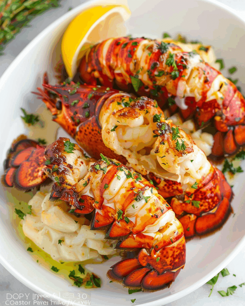 Lobster Tail Recipe with Garlic Lemon Butter