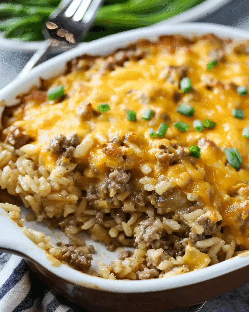 Ground Beef and Rice Casserole