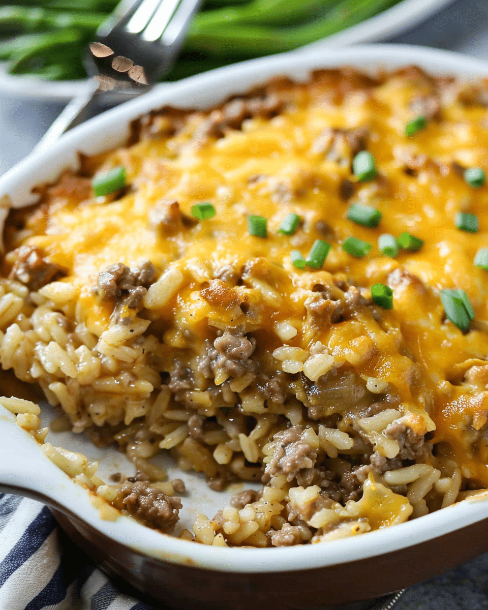 Ground Beef and Rice Casserole