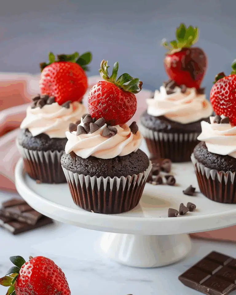 Strawberry Chocolate Cupcakes