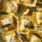 Ravioli with Sage Butter Sauce