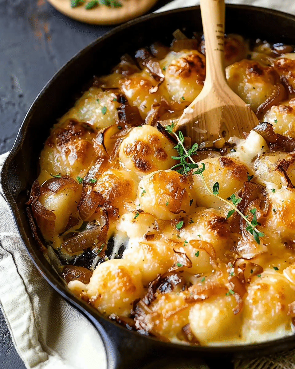 French Onion Gnocchi
