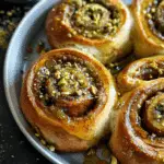 Pistachio Butter Cinnamon Rolls