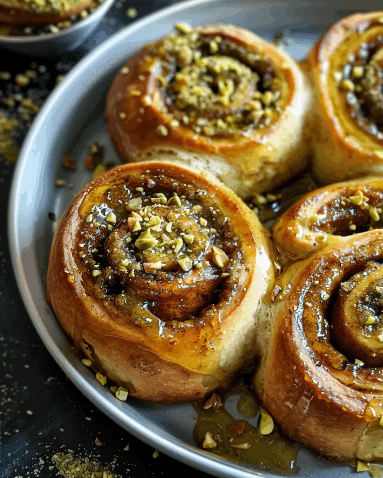 Pistachio Butter Cinnamon Rolls