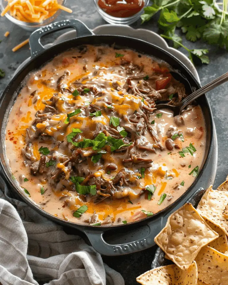 Smoky Cheese Dip with Shredded Beef