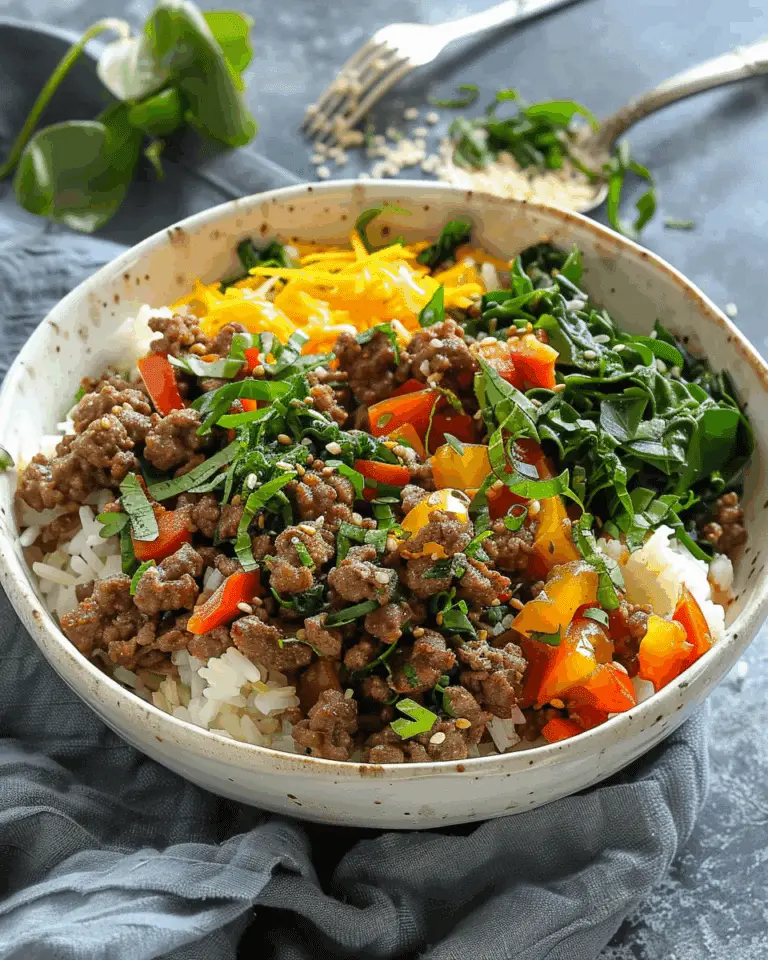 Ground Beef Protein Bowl