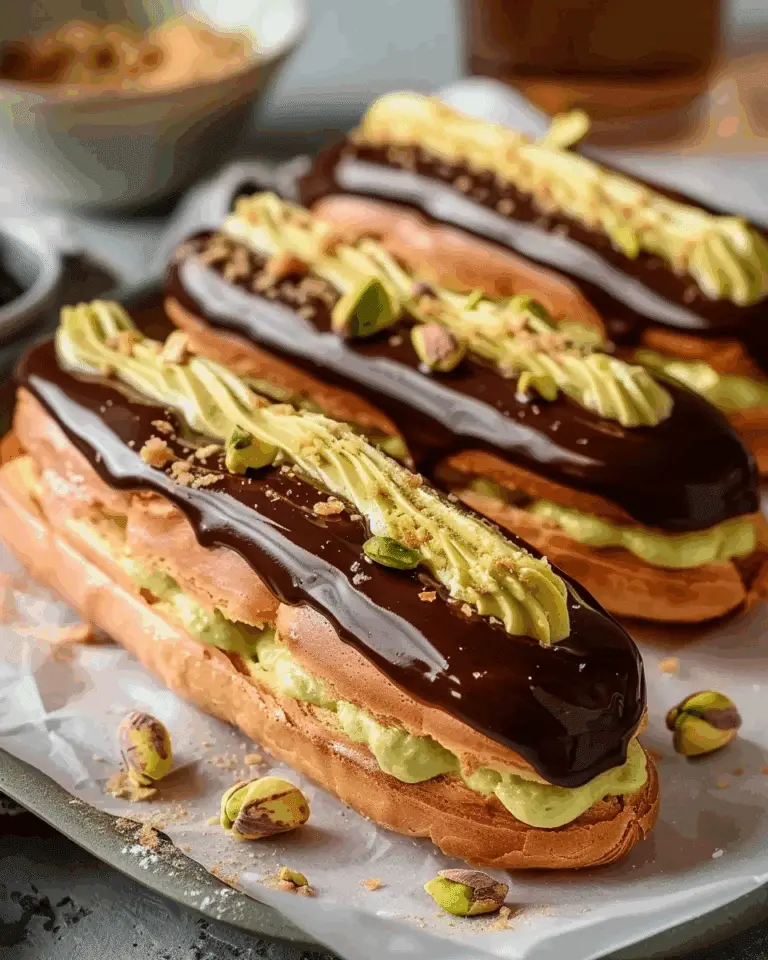 Pistachio Éclairs