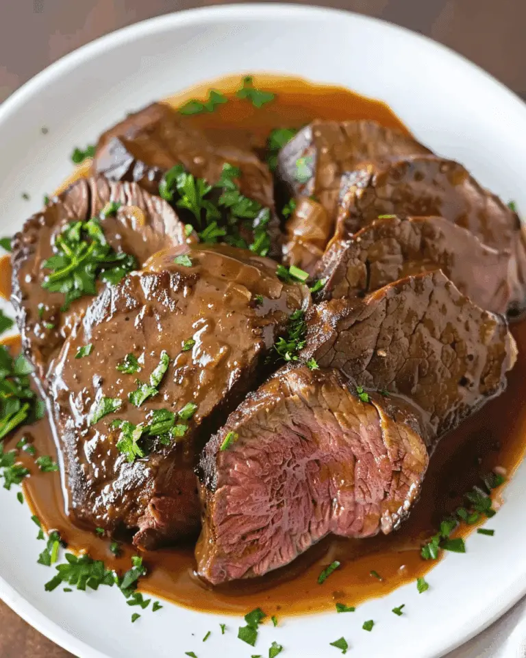 Slow-Cooked Round Steak
