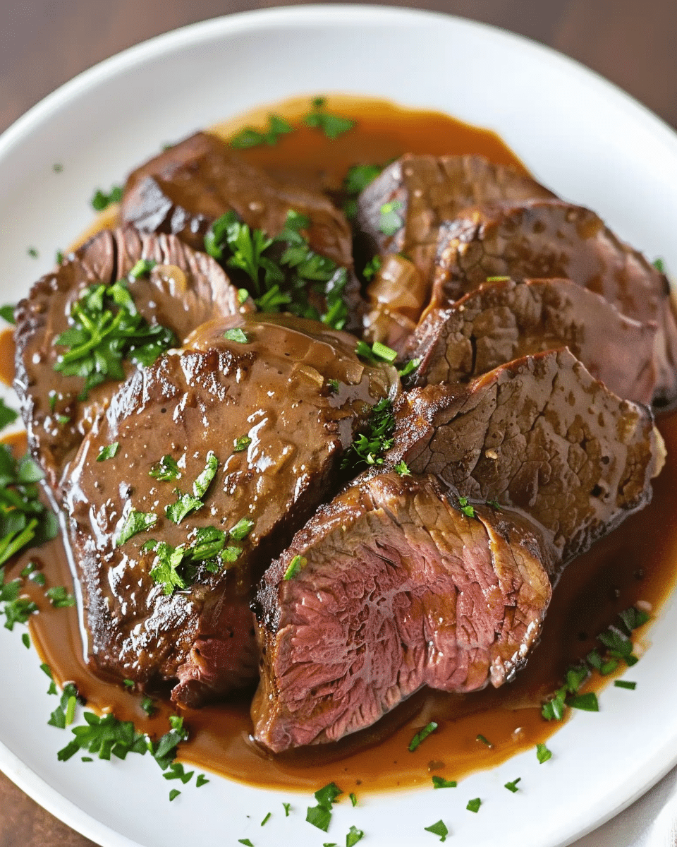 Slow-Cooked Round Steak