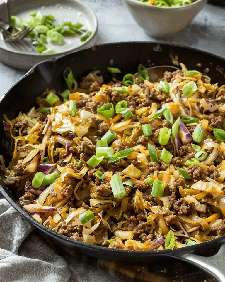Cabbage and Ground Beef Skillet