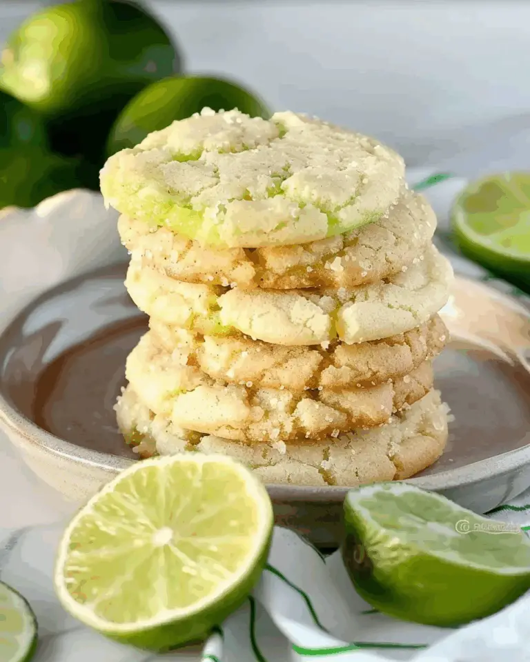 Chewy Coconut Lime Sugar Cookies