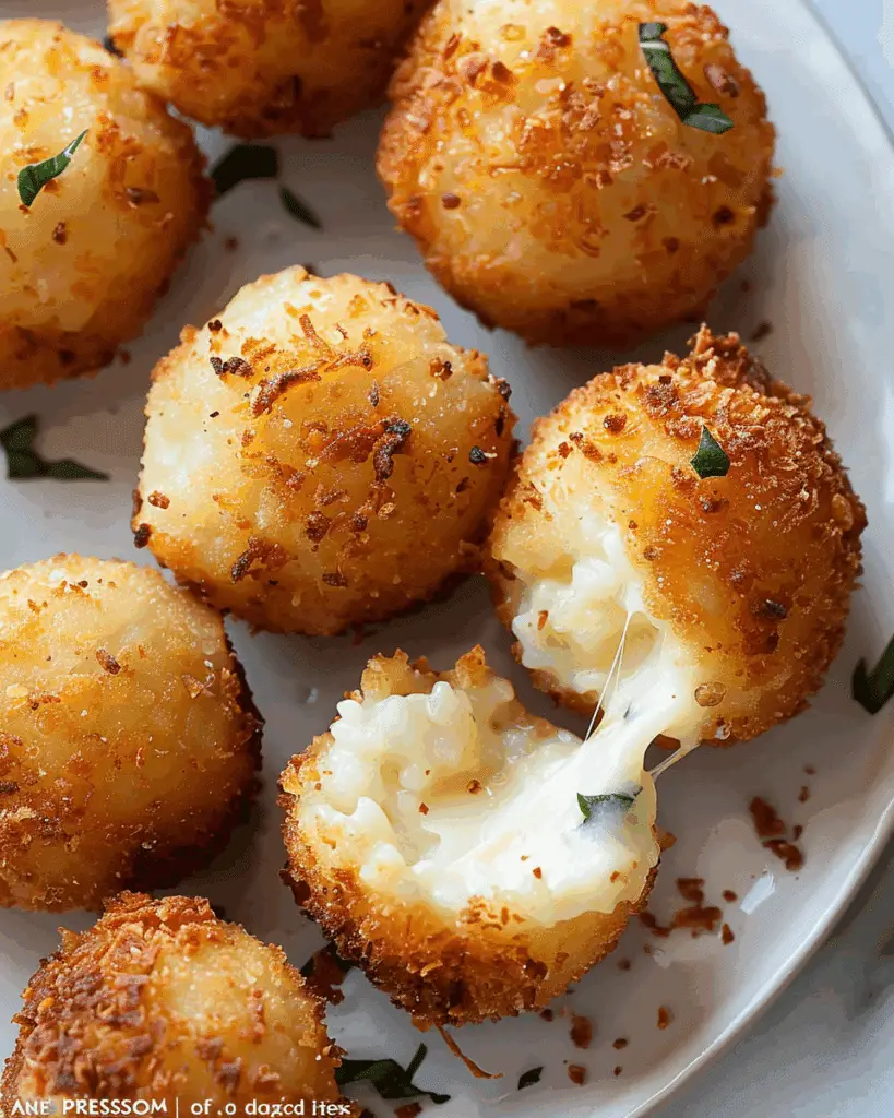 Cheesy Italian Arancini Balls