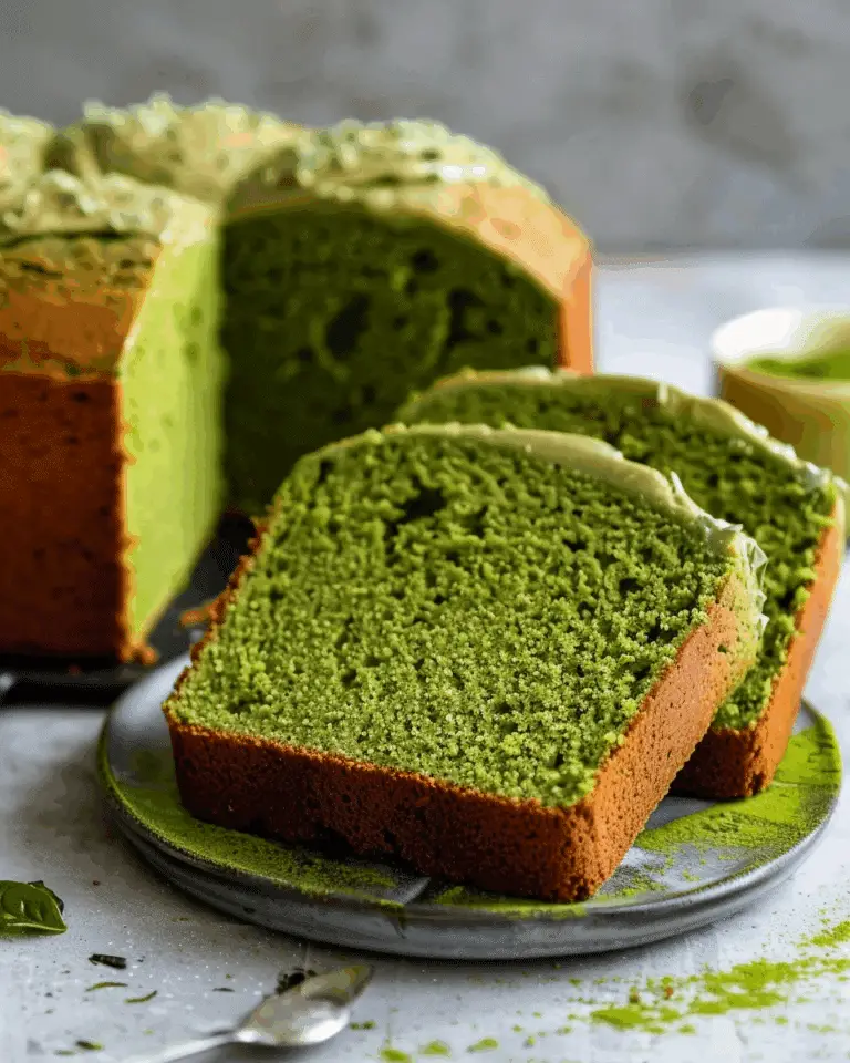 Matcha Pound Cake Recipe