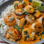 Spicy Coconut Curry Scallops