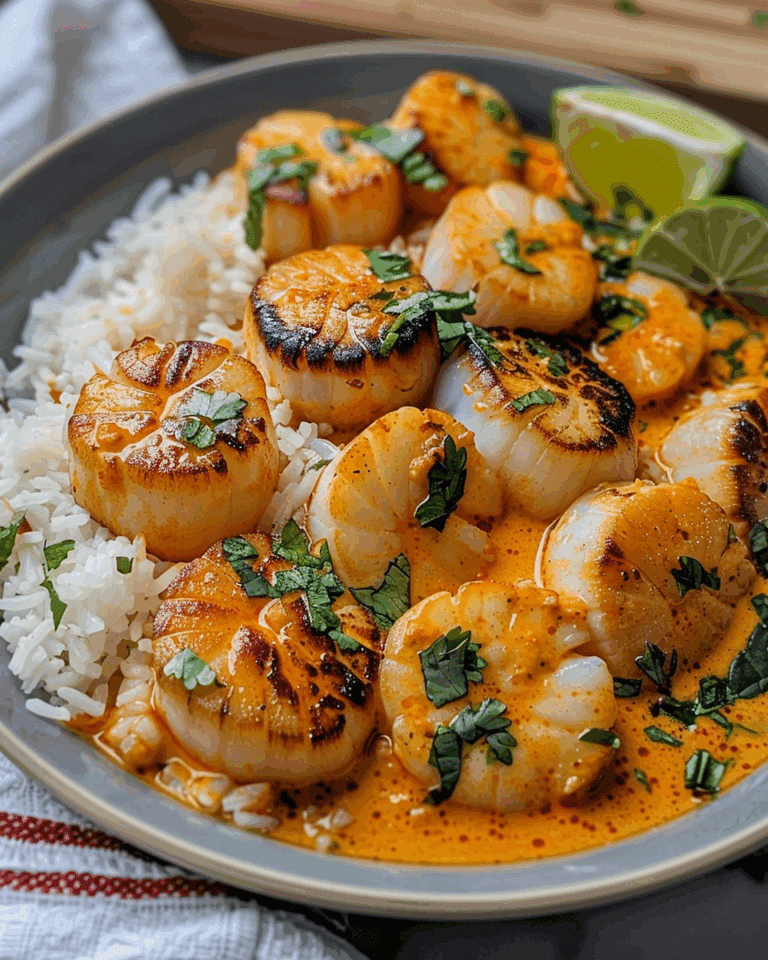 Spicy Coconut Curry Scallops