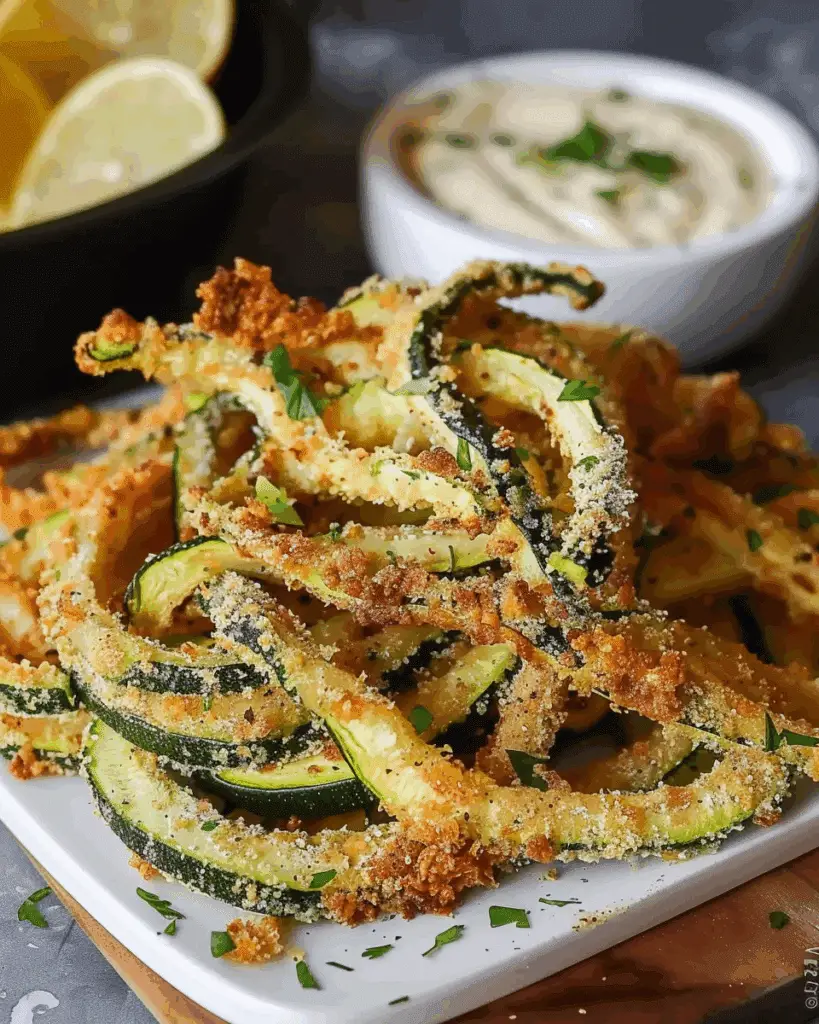 Air Fryer Curly Zucchini Fries