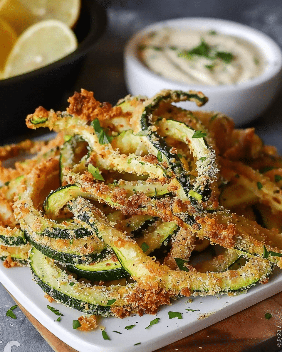 Air Fryer Curly Zucchini Fries