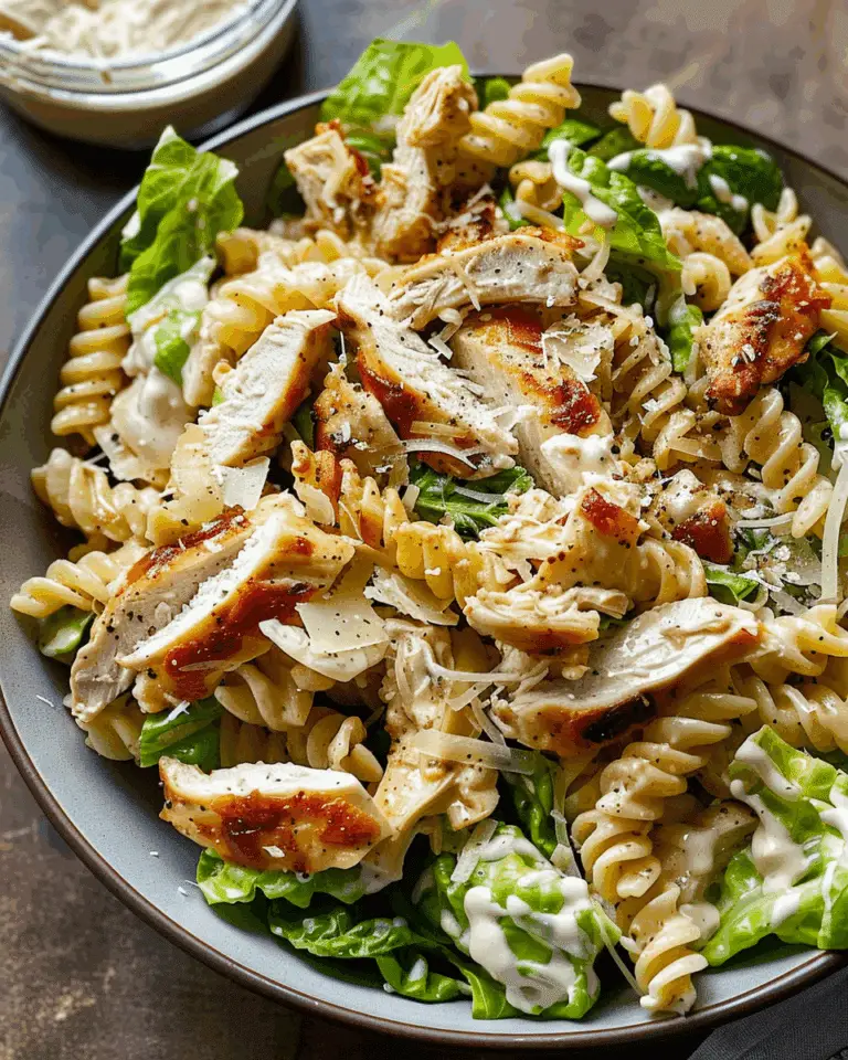 Chicken Caesar Pasta Salad