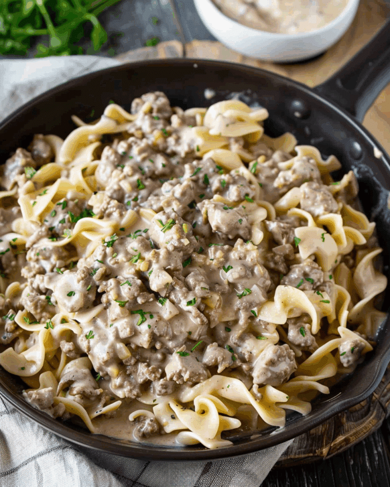 Ground Beef Stroganoff