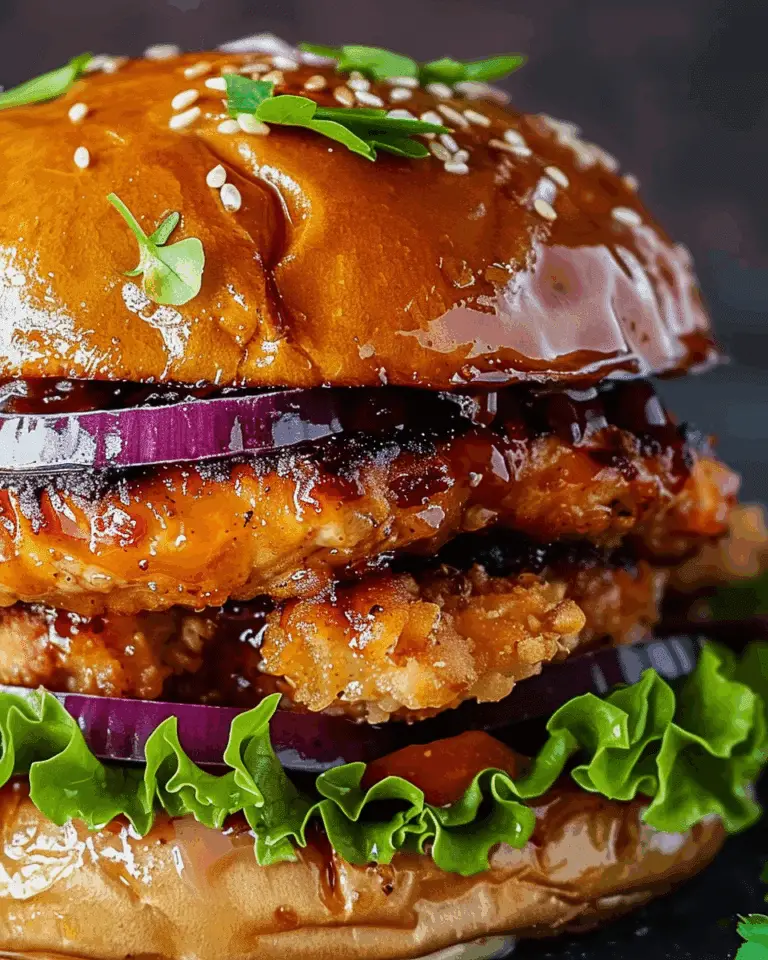 Honey Mustard Chicken Burger