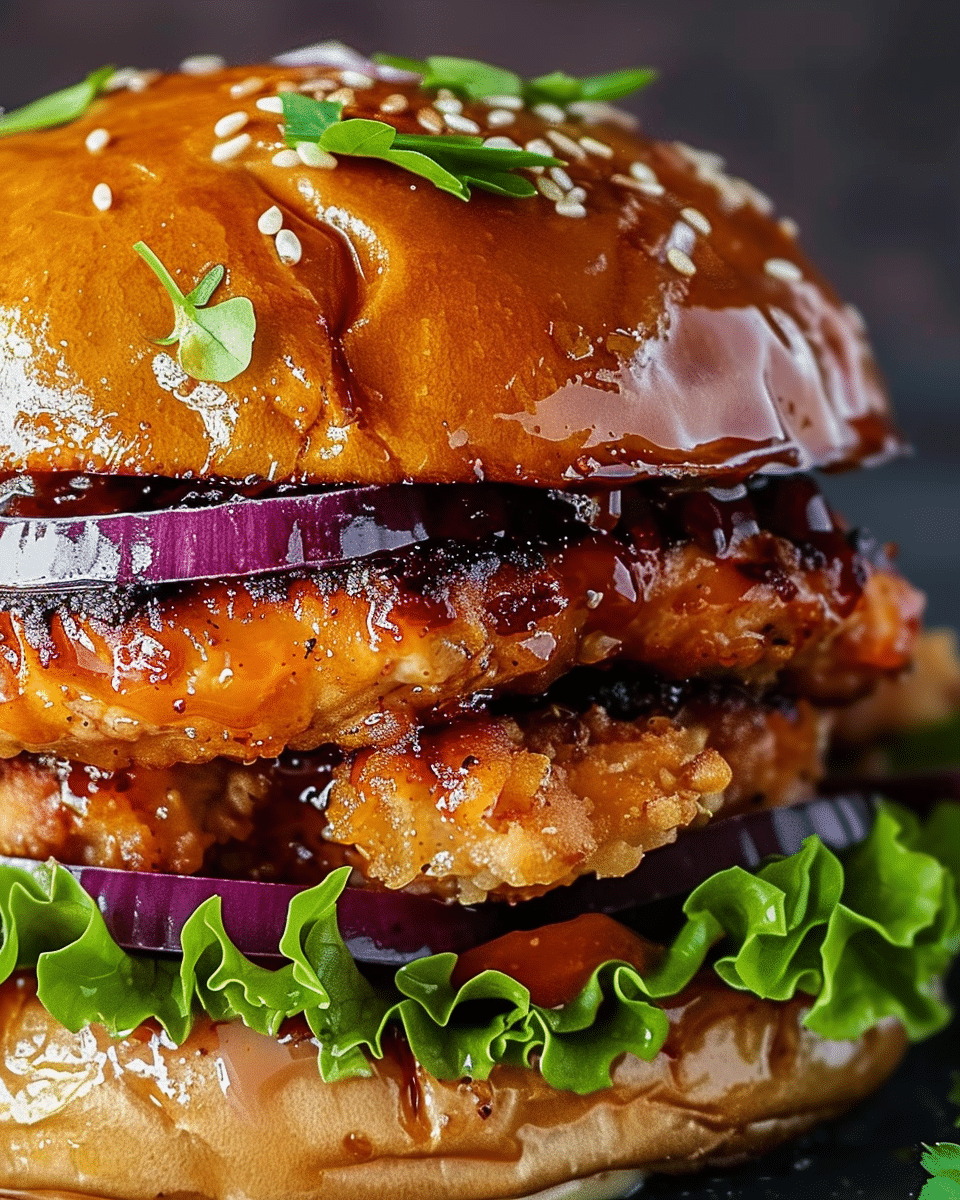 Honey Mustard Chicken Burger
