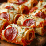 Cheesy Pepperoni Pizza Roll-Ups