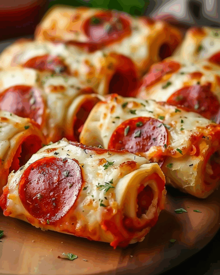 Cheesy Pepperoni Pizza Roll-Ups