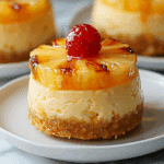 Mini Pineapple Upside-Down Cheesecakes
