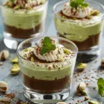 Pistachio Mousse with Chocolate Ganache