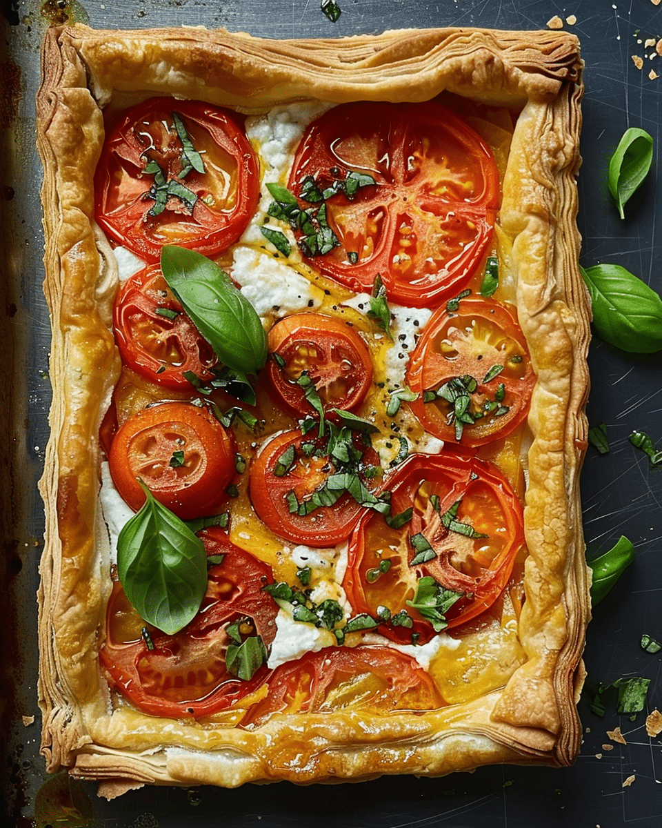Tomato Puff Pastry Tart