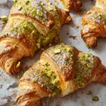Vegan Pistachio Cream Croissants