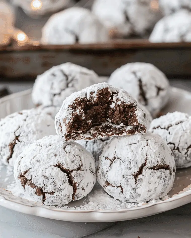 Classic Chocolate Snowball Cookies