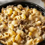 Creamy Beef and Shells: A Comfort Meal
