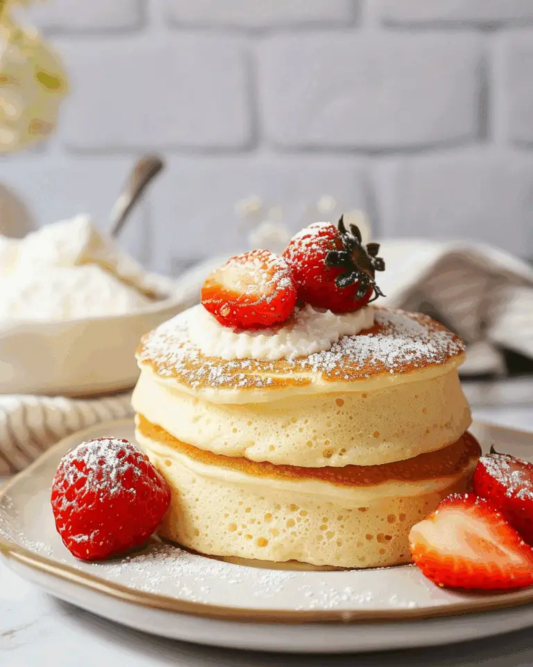 Fluffy Japanese Soufflé Pancakes