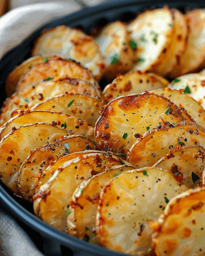 Air Fryer Sliced Potatoes