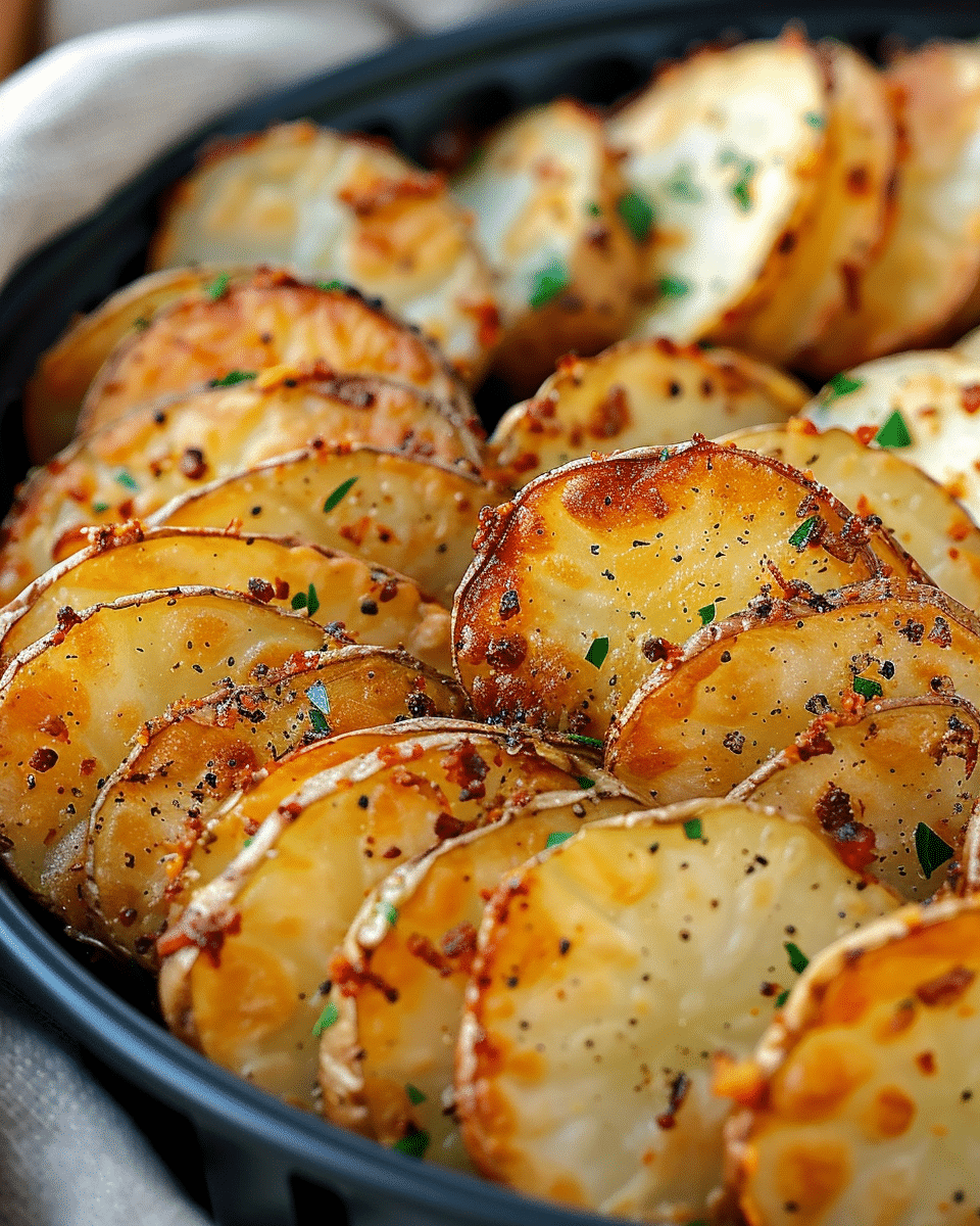 Air Fryer Sliced Potatoes
