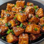 Crispy Honey Garlic Tofu