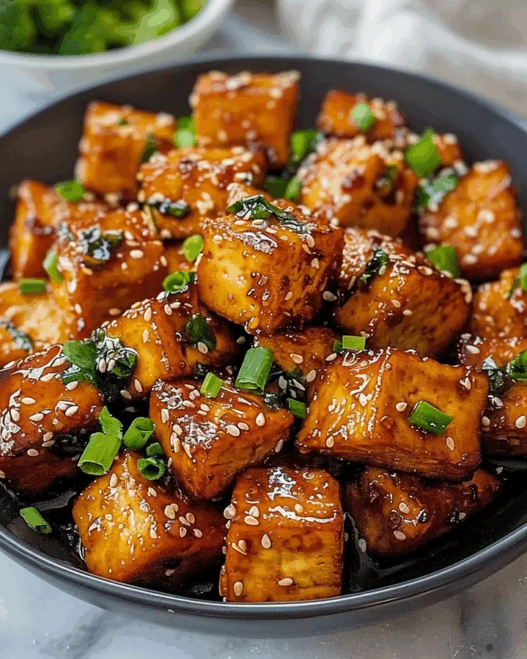 Crispy Honey Garlic Tofu