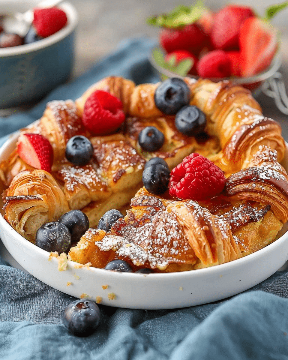 Croissant French Toast Casserole