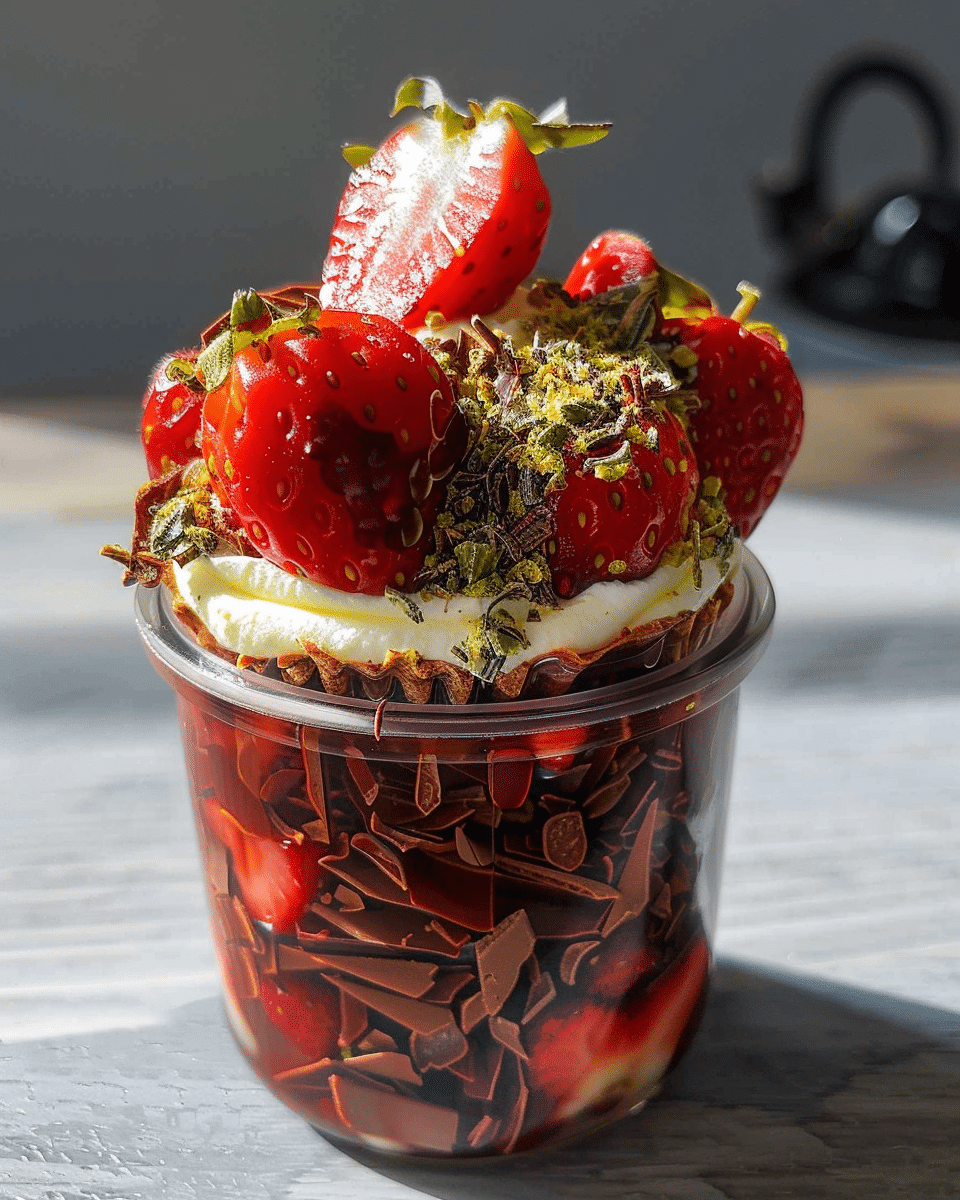 Dubai Chocolate Strawberry Cups
