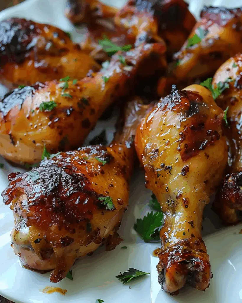 Caramelized Baked Chicken Legs or Wings