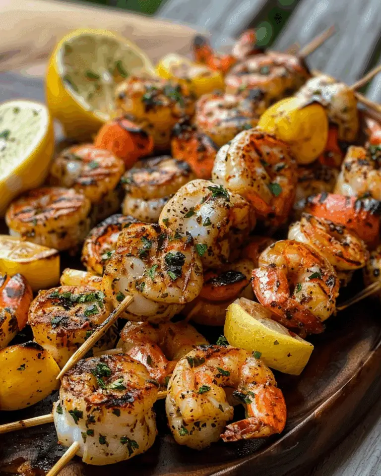 Grilled Seafood Boil Skewers