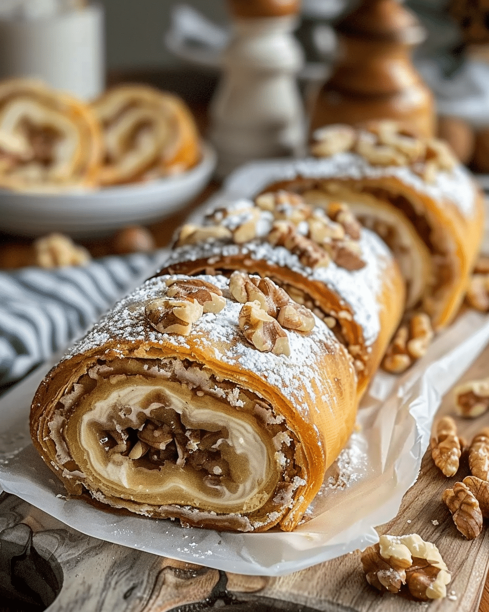 Italian Nut Roll Cookies