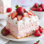 3 Ingredient No Bake Strawberry Cloud Cake