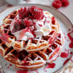 Red Velvet Marble Waffles