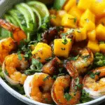 Shrimp Avocado Mango Bowls