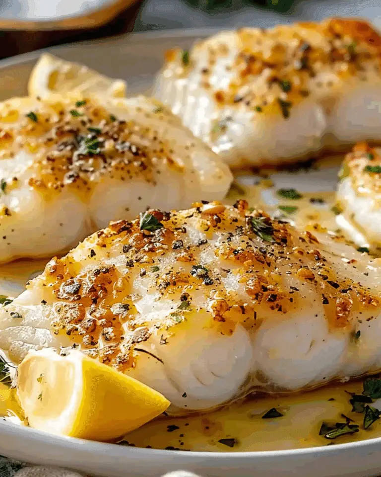 Garlic Butter Baked Cod Recipe
