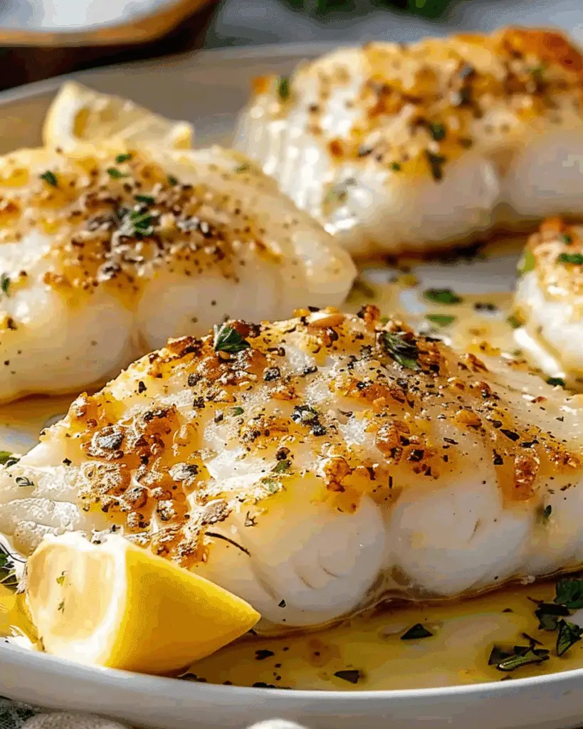 Garlic Butter Baked Cod Recipe
